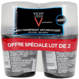 Vichy Deodorant Anti-transpirant 48h Anti-irritation Roll-on Lote 2 Piezas Unisex