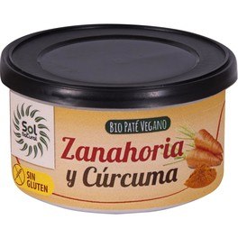 Solnatural Patê Cenoura E Curcuma Bio 125 G