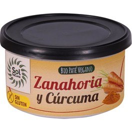 Solnatural Pate Zanahoria Y Curcuma Bio 125 G