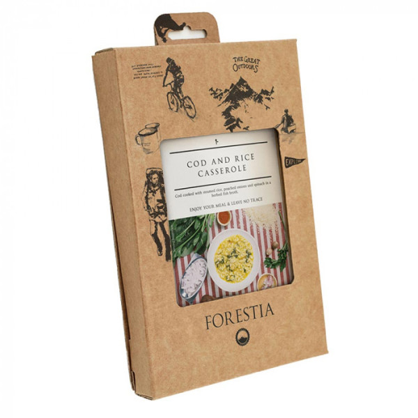 Forestia Stewed Cod And Rice 350 Gr + Heater Bag