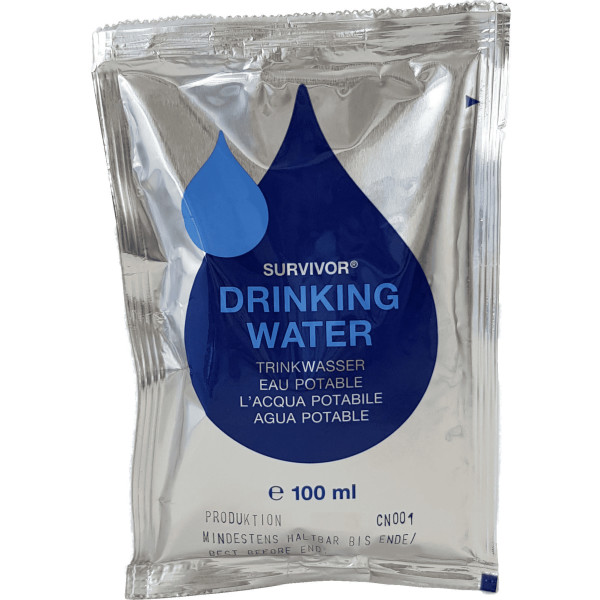 Bolsas de água potável Msi Survivor® (5 envelopes de 100 ml)