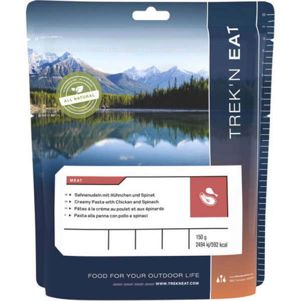 Macarrão Trek\'n Eat Frango e Espinafre 150 Gr