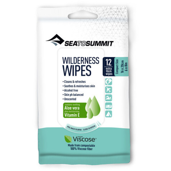 Sea To Summit Wilderness Wipes Wipes Extra L - Paquet de 8 lingettes