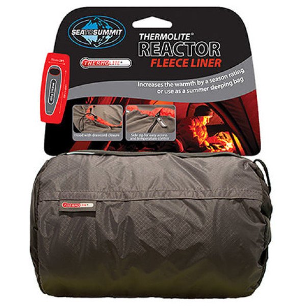 Sac de couchage thermique Sea To Summit Reactor Fleece Liner - Thermolite® Fleece Liner Grey