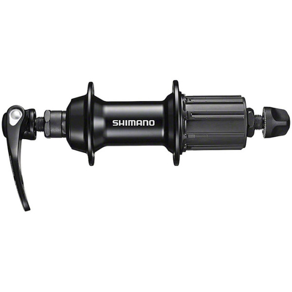 Shimano Nucleo Tiagra Fh-rs400 Frein sur jante 32 trous à serrage rapide 130x141 Mm 10/11v Noir