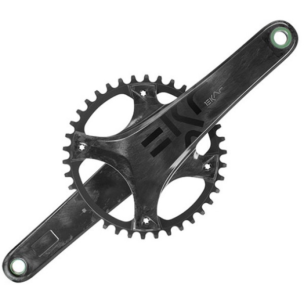 Campagnolo Juego De Bielas/plato Ekar Ultra Torque Pro Tech 145 Bcd 172.5 Mm 42d Carbono Negro S.caz