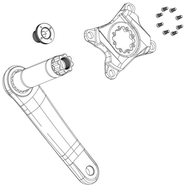 Sram Araña Para Sbc Mahle 107 Bcd (sin Plato/con Tornillos Fijacion)