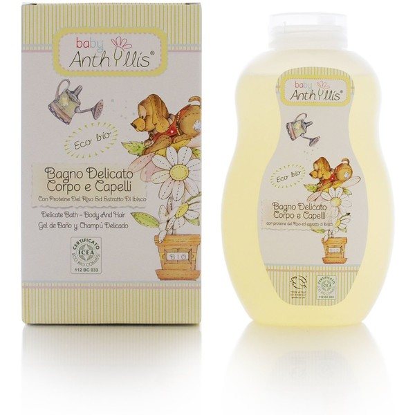 Anthyllis Baby Bagnoschiuma e Shampoo Delicato Baby Eco 400 Ml