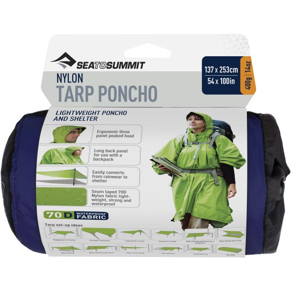 Sea To Summit Poncho 70d Tarp Bleu