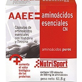 Nutrisport Aminoácidos Essenciais (AAEE) CN 500 mg x 100 cápsulas