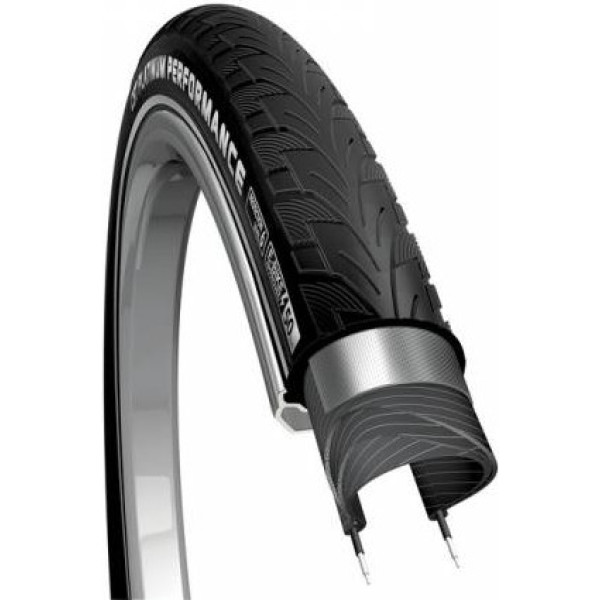 Cst Cubierta Platinum Performance 28x1.40 Rigida Negro Reflectante  (37-622)