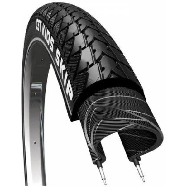Cst Skip Tyre 18x1.75 Rigid Black Reflective (47-355)