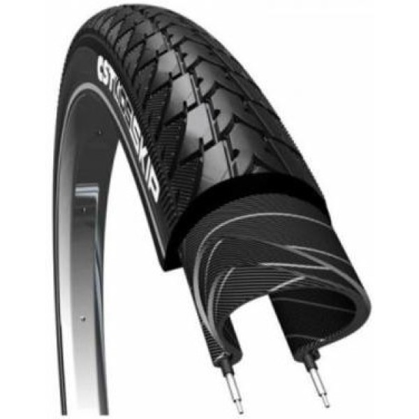 Cst Skip Tyre 24x1.75 Rigid Black Reflective (47-507)