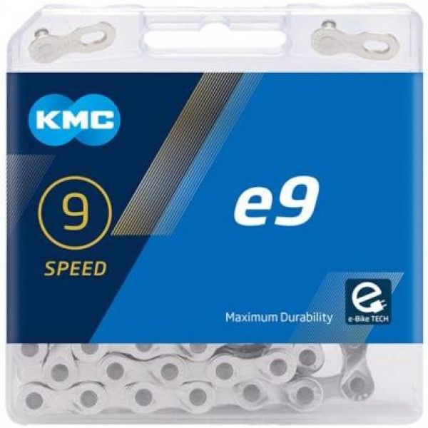 Kmc E-bike Ketting E9 122 Schakels 9v Chroom Zilver