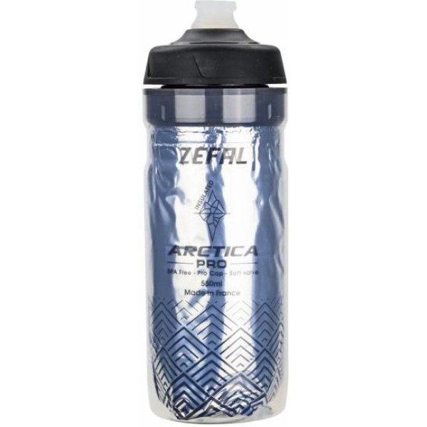 Zefal Trinkflasche Arctica Pro 55 Silber/Schwarz 550 ml