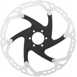 Shimano Disco De Freno Sm-rt 76 6 Agujeros 203 Mm Plata/negro