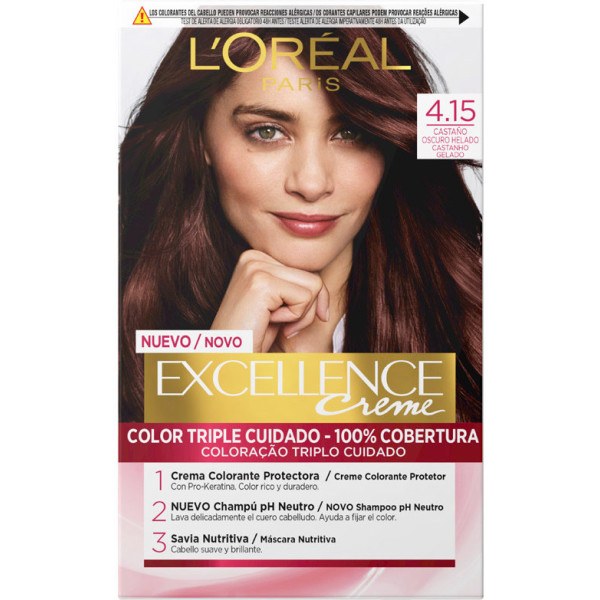 L\'oreal Excellence Creme Tint 4.15-Ice Dark Brown Unisexe