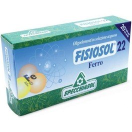 Specchiasol Fisiosol 22 ijzer 20 injectieflacons