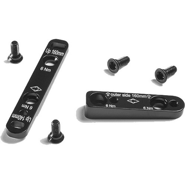 Campagnolo 160 Mm Flat Mount Rear Caliper Adapter (y compris les vis)