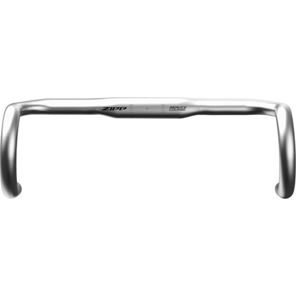 Zipp Manillar Service Course 80 Ergonomic Top 420 Mm 31.8 Aluminio Plata Logo Negro Grabado