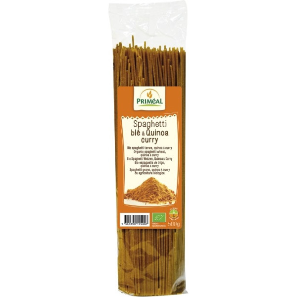 Primeal Spaghetti Blé Quinoa Curry Primeal 500g