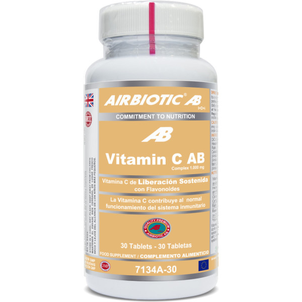 Airbiotic Vit C Ab Complex 1000 Mg Lib Sostenida Bioflavonoi