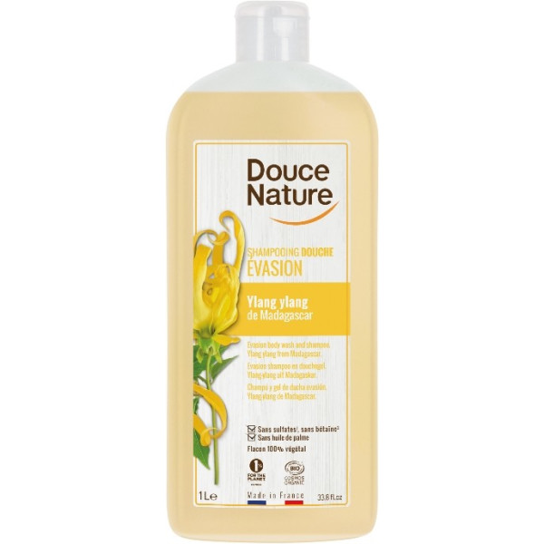 Douce Nature Shampoo Gel de Banho Ylang Ylang Douce Nature 1 L