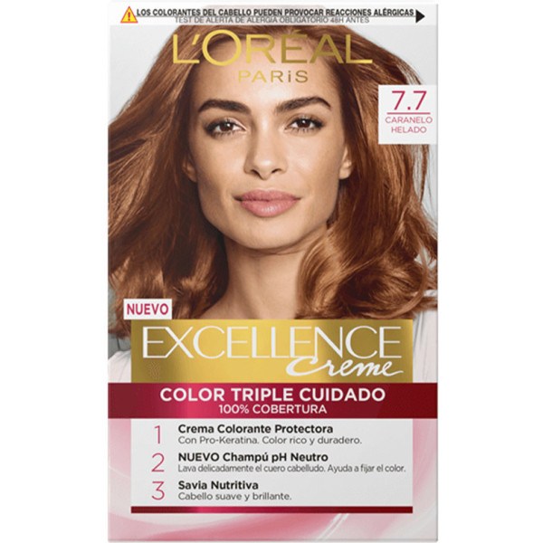 L\'oreal Excellence Creme Tint 7.7-caramel Glace Unisexe