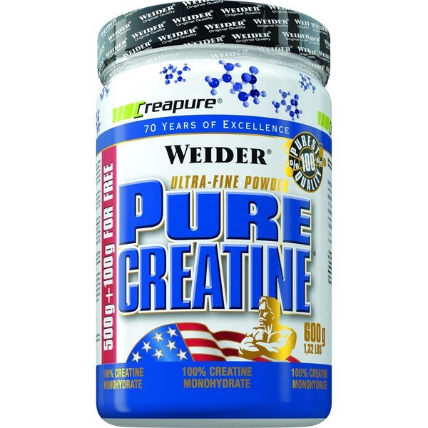 Weider Pure Creatine 100% Creatina Monohidratada Creapure 600 gr