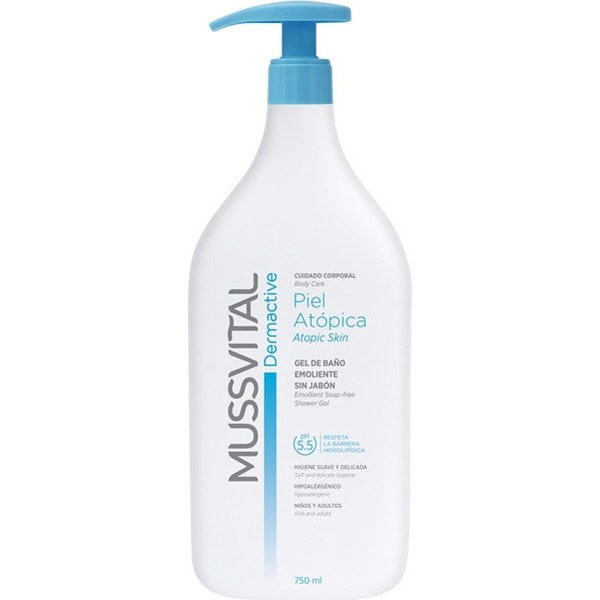 Mussvital Dermactive Gel de Baño Piel Atopica 750 ml