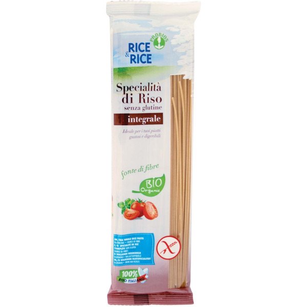 Arroz e espaguete de arroz 100% biológico arroz integral 250 gr sem glúten