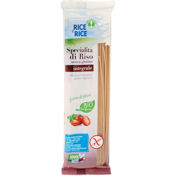 Rijst & Rijst Spaghetti 100% Bio Bruine Rijst 250 Gr Glutenvrij
