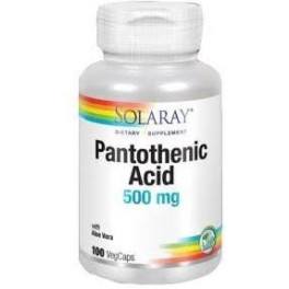 Solaray Acide Pantotenique 500 Mg 100 Gélules