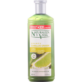 Naturaleza Y Vida Sensitive Shampooing Cheveux Gras 300+100 Ml Unisexe