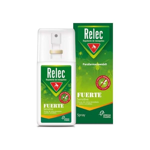 Relec Strong Sensitive Spray - Répulsif Moustique 75 ml