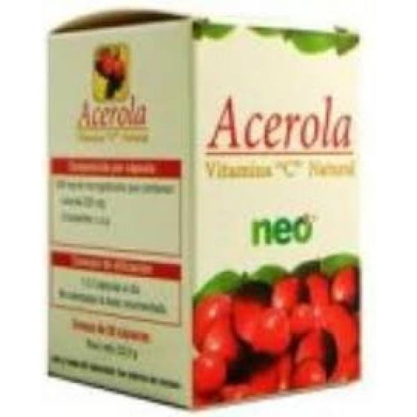 Neo - Acerola 45 Cápsulas en Microgránulos - Con Extracto Seco Natural de Acerola - Antioxidante Natural y Aporte de Vitamina C