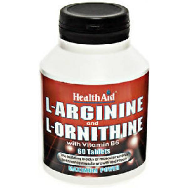 Gezondheidshulp L-arginine/l-ornithine 600 mg/300 mg 60 comp