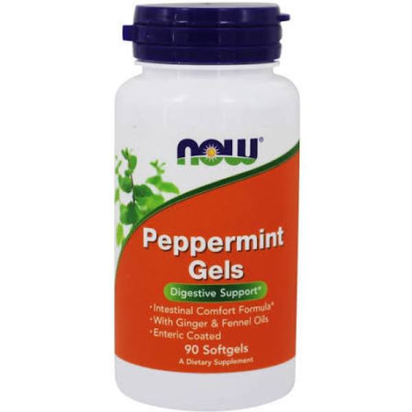 Now Peppermint Aceite Menta Con Jengibre 90 Perlas
