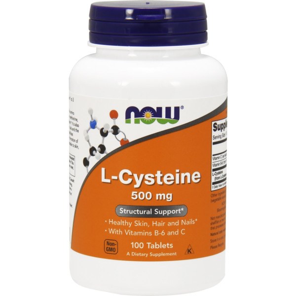 Now L-cysteine ​​500 Mg 100 Tablets
