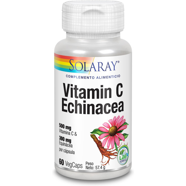 Solaray Vitamin C & Echinacea 60 Vcaps