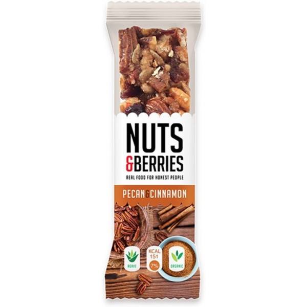 Nuts&berries Barrita Nueces Canela Nuts&berries 30g