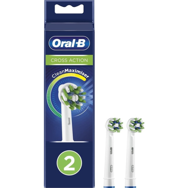 Oral-b Cross Action Koppen 2 Eenheden Unisex