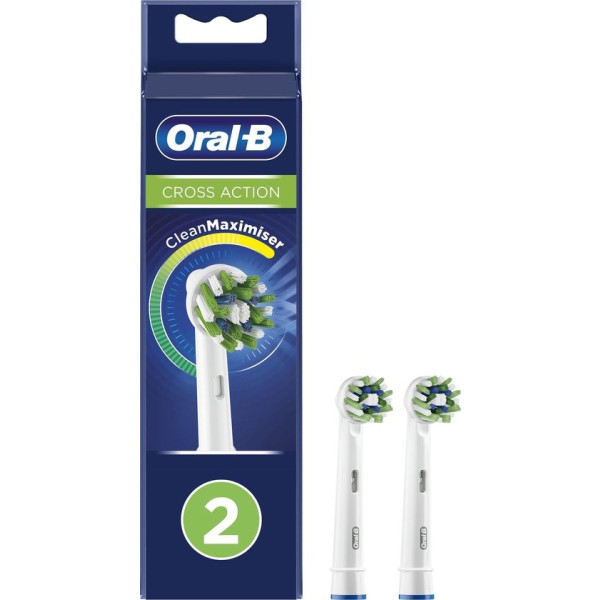 Oral-b Cross Action Têtes 2 Unités Unisexe