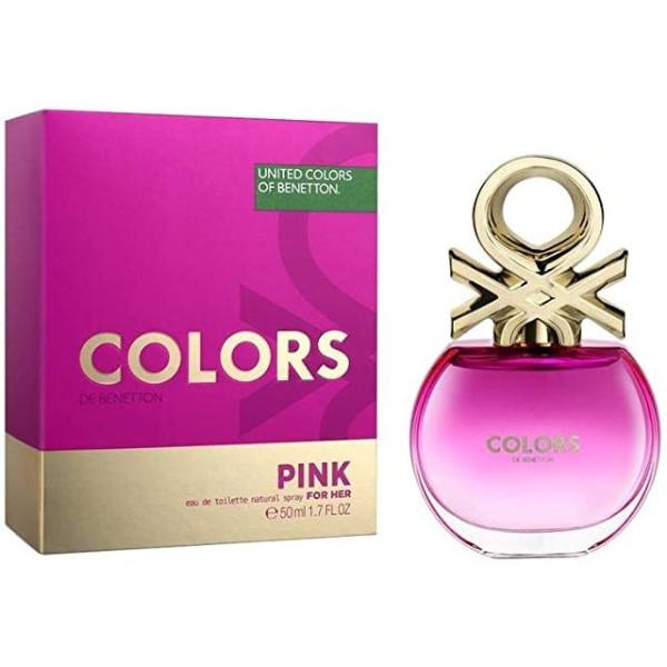 Benetton Colors Pink Eau de Toilette Spray 50 ml Frau