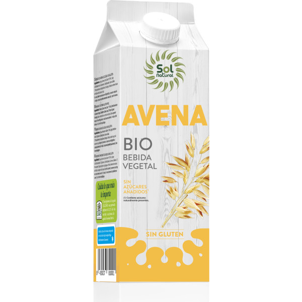 Solnatural Bebida De Avena Natural S/azucar Bio 1 L