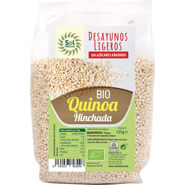 Solnatural Bio gepuffte Quinoa 125 G