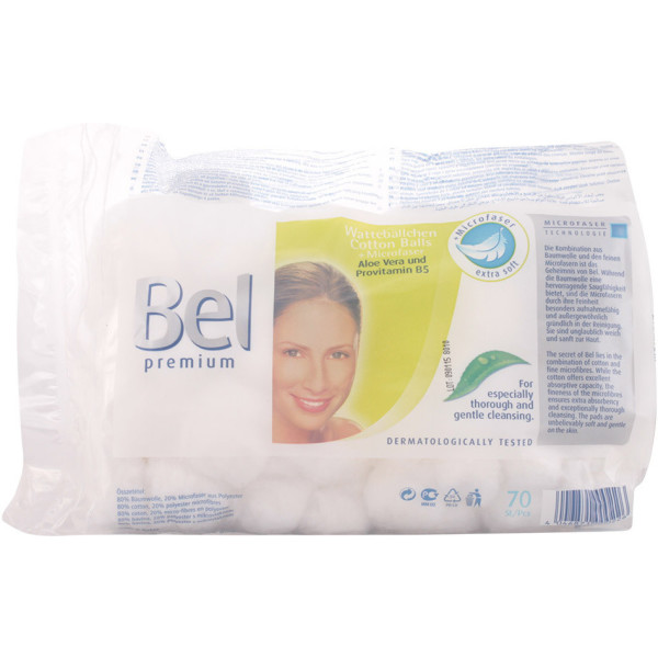 Bel Premium Cotton Balls 70 Pieces Unisex