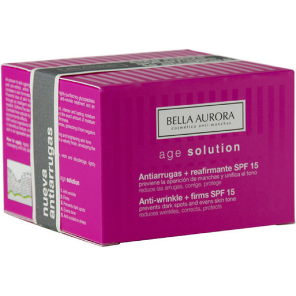 Bella Aurora Age Solution Antirrugas e Refirmante Spf15 50 ml Mulher