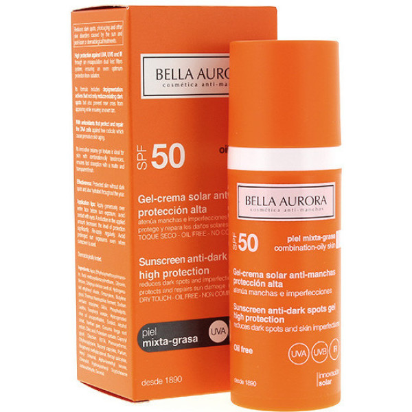 Bella Aurora Solar Anti-Flecken-Gel Mixtagrasa Spf50 50 ml Frau