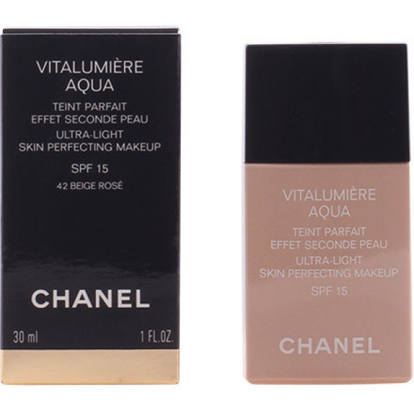 Chanel Vitalumière Aqua Teint Parfait 42-beige Rosé 30 Ml Mujer
